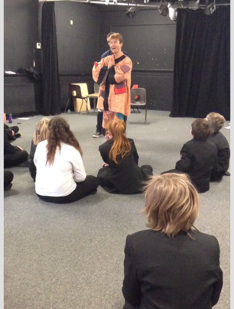Performing Arts pupils had a fantastic worlshop from The Marina Theatre's Will &amp; Terry Gleed; plays Wishee Washee in Aladdin <a href="/OrmistonDenes/">OrmistonDenesAcademy</a>