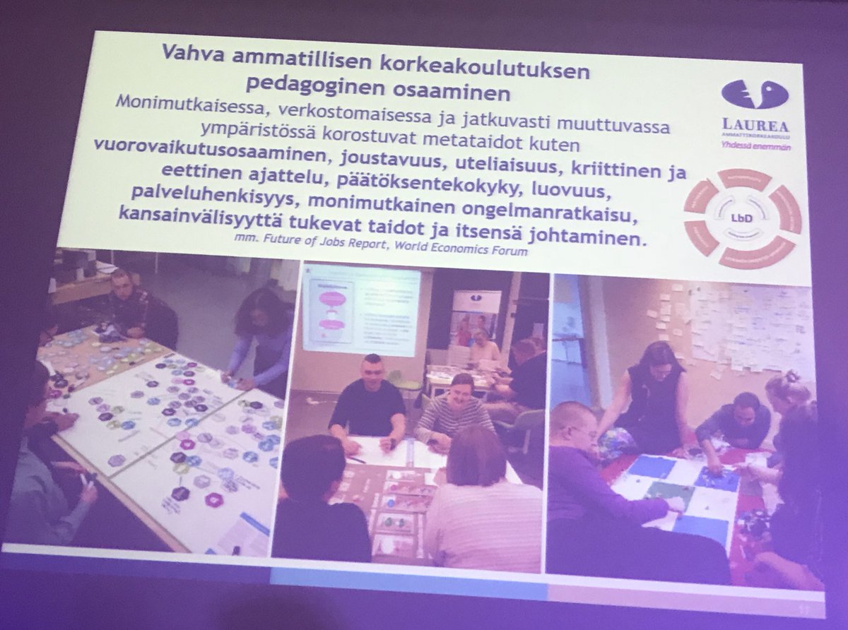askomono's tweet photo. #Laurea2020 #LearningByDeveloping malli digitalisoituu ja sillä pärjää jatkossakin maailmalla #wef #Lbdd https://t.co/2AeREY4MO1