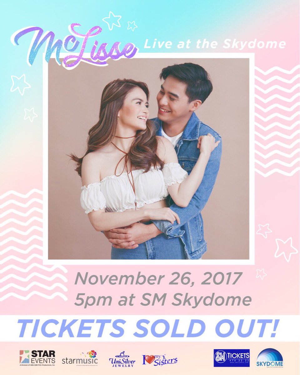roxsantos's tweet photo. Congrats @hashtag_mccoydl and @ElisseJoson for a sold out show! #Mclisse #MclisseLuceAtTheSkydome #StarPop #StarEvents https://t.co/jLMphrUBYi