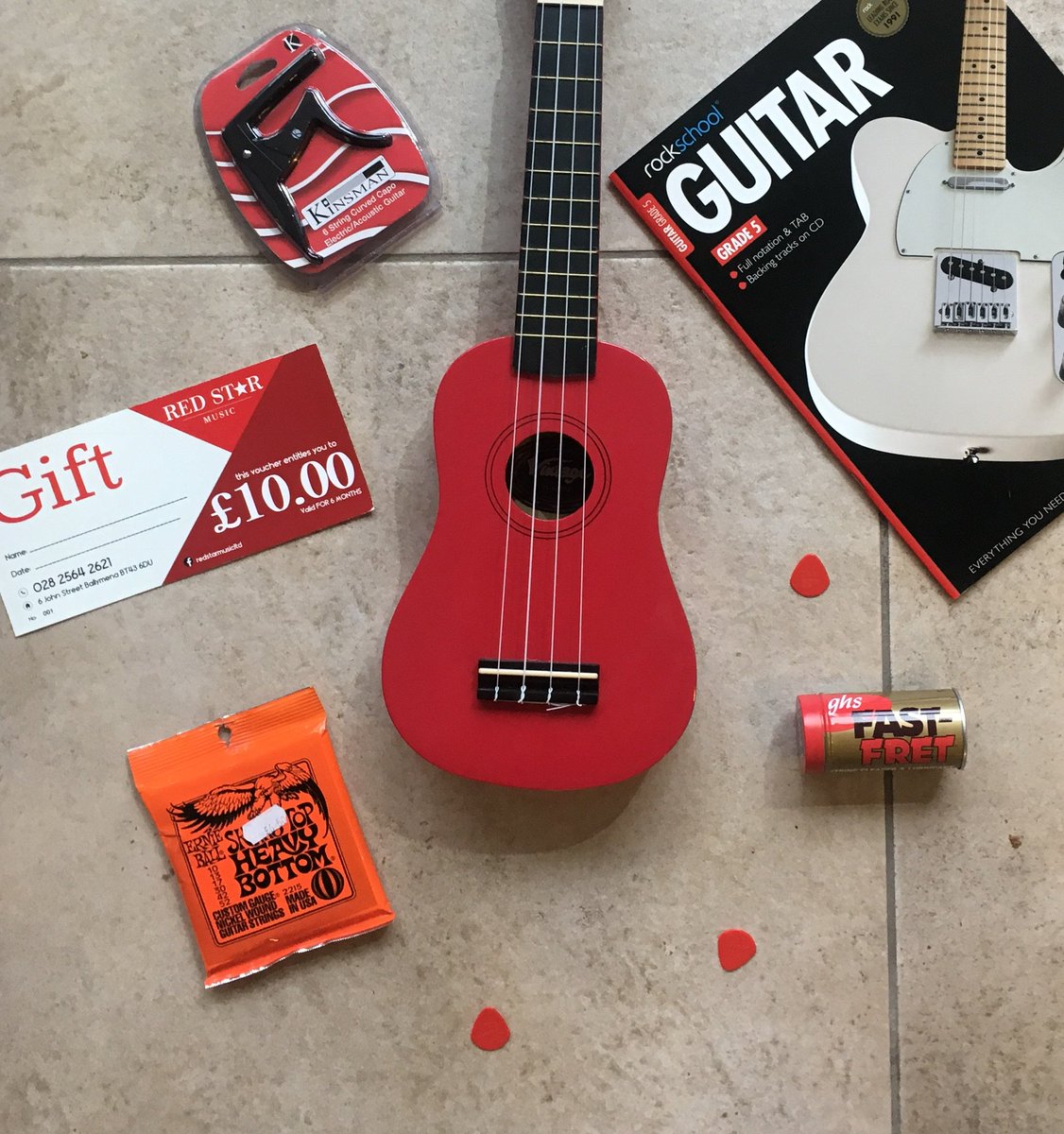 redstarmusicltd's tweet photo. See Red with uses, picks, books, strings and gift vouchers in Red Star! https://t.co/wLzwhfxyrg