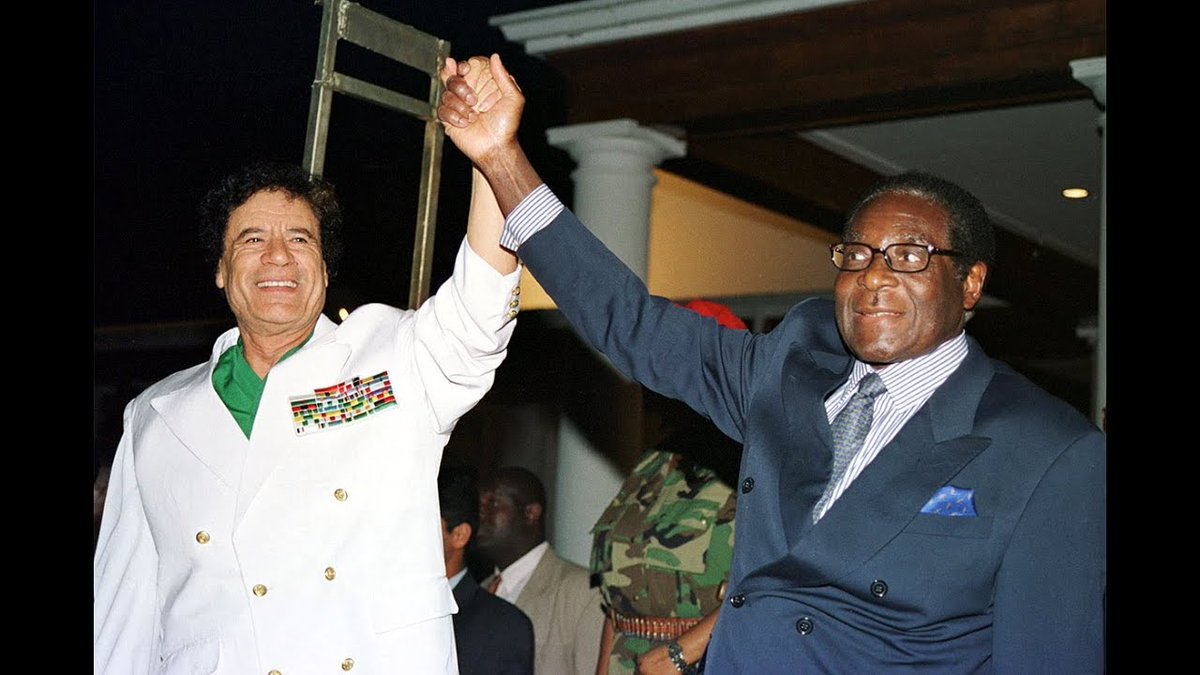 Phonchrist's tweet photo. Zimbabwe - Be careful what you wish for... HISTORY will tell... #Mugaberesigns #mugab #Gaddafi #Zimbabwe #africa https://t.co/CAI7Tq2tJW