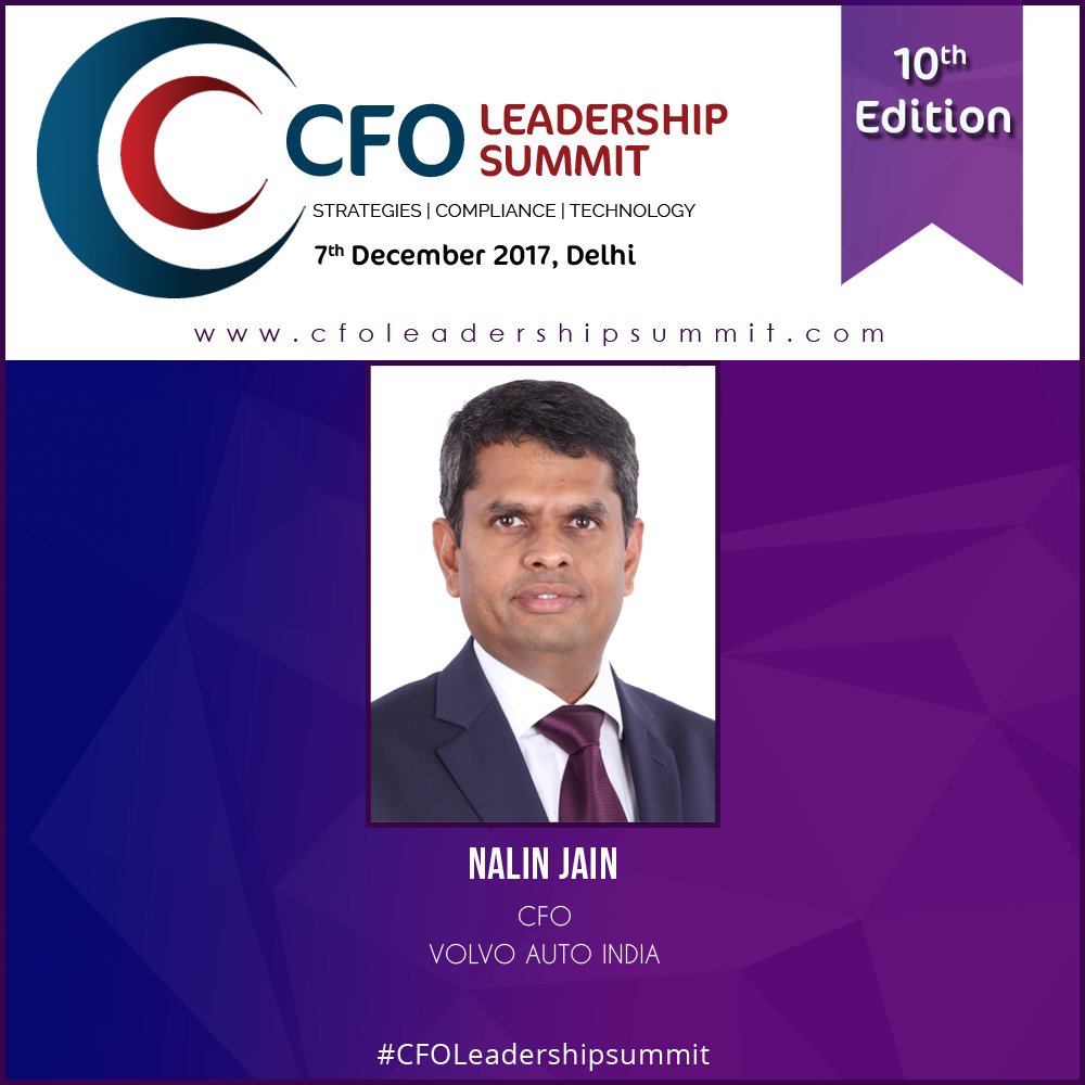 CFO_Leadership's tweet photo. Proud to announce Mr. Nalin Jain as one of the speakers for the 10th Edition of CFO Leadership Summit.
#Exito #CFOLeadershipsummit #Corporatesummits #businessleaders #speaker #CFO #businesssummit https://t.co/buP48NAIBu