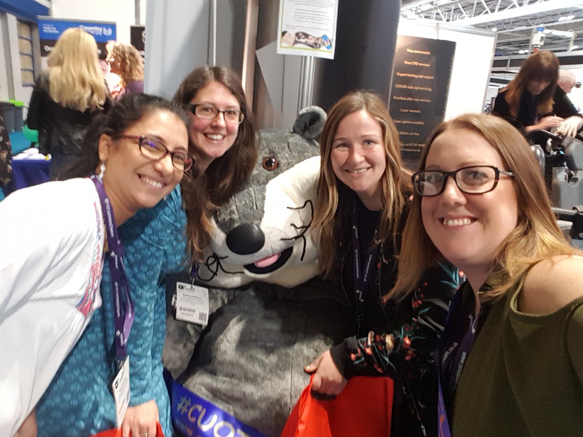 Found some lovely SWFT  Children's OT's 😁 #CUOTselfie #OTShow <a href="/CovUniOT/">Coventry Uni OT</a>
