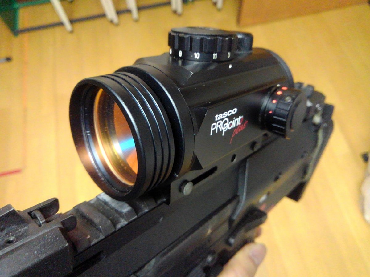 tasco PRO point plus PDP5 CMPドットサイト tasco PRO point plus(PDP-5 CMP) 対物40mm、ドットサイズ可変 #良い筒の日
