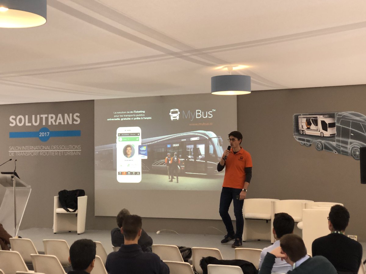 #SOLUTRANS2017 : « <a href="/MyBus/">MyBus</a> est Time to market sur le marché de la #billettique #dématérialisée ! » 
#pitch organisé par @FrenchTechCF. #SmartCitiesِ #CES2018 #mticket #mobility