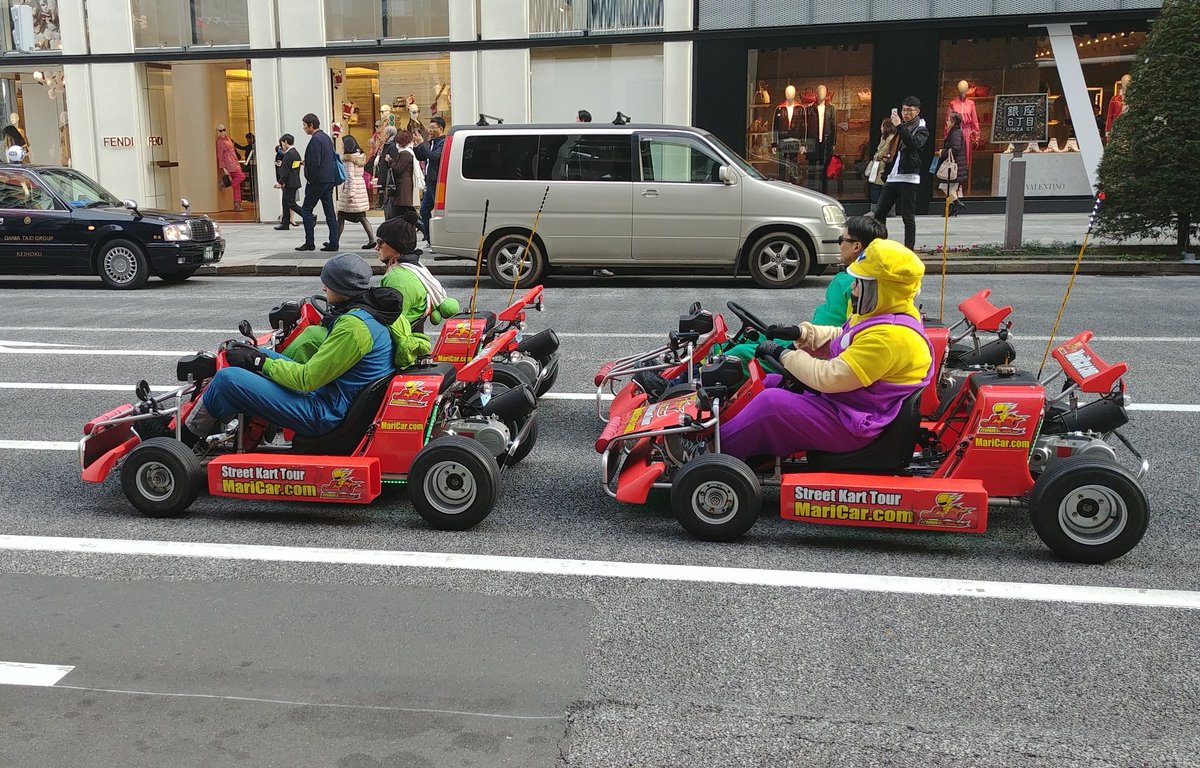 MotivforceEvent's tweet image. Mario Kart in #Japan #tokyo #mario #karting #ginza