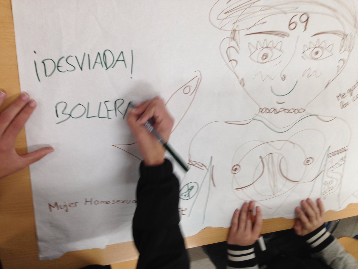 Anahevilla's tweet photo. Nuestro último grupo del Cofre de Lilith en #iesserrania #Alozaina. Visibilizando estereotipos #generos #sexualidades @diputacionMLG https://t.co/k8q7ip1ejv