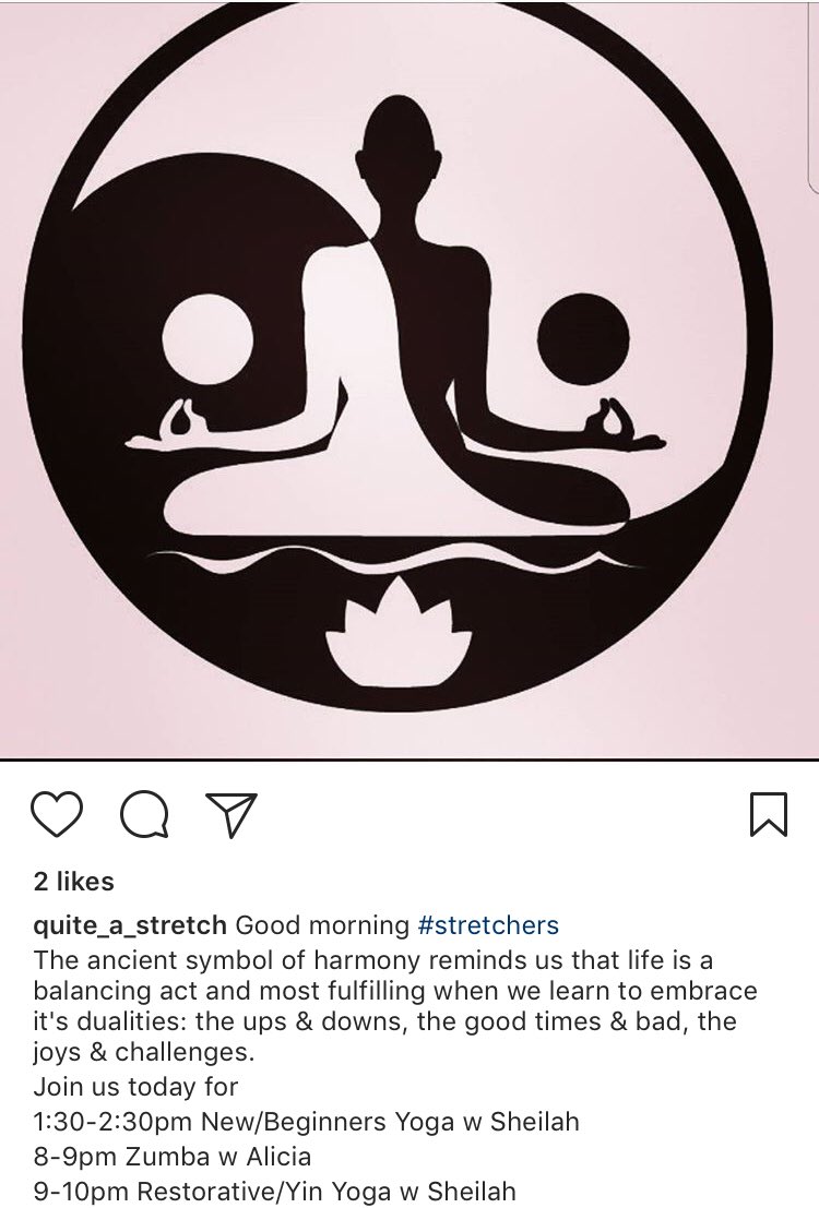 quiteastretch_'s tweet photo. #Yoga #Zumba #WednesdayWellness  #HamOnt https://t.co/yBOyNw1uWq