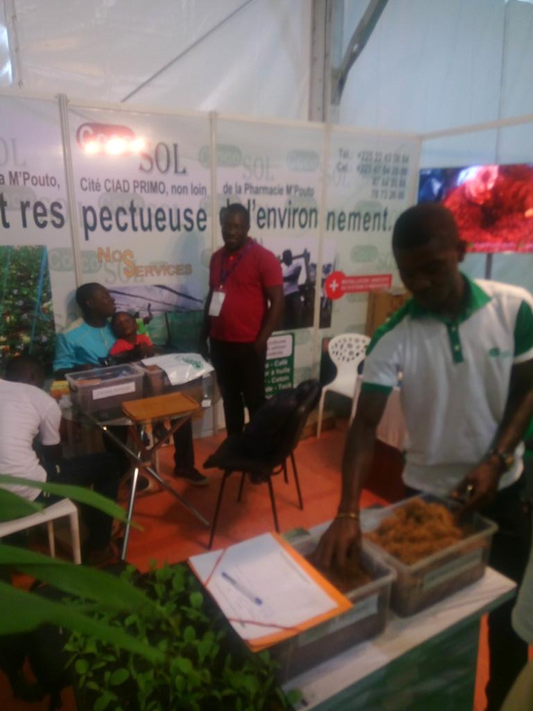 FlavienChris's tweet photo. @SARA_Abidjan #CocoSol pour une agriculture saine, rentable et respectueuse de l'environnement. https://t.co/D2DI3JVvD3