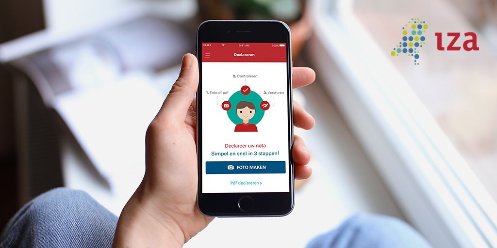 IZAzorg's tweet image. Foto maken, controleren en versturen. Zo eenvoudig declareert u met de IZA Zorg app. Makkelijk toch? Bekijk alle voordelen van de IZA Zorg app: iza.nl/zorg-app
