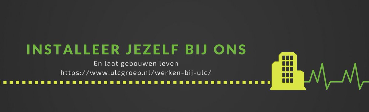 ULCgroep's tweet photo. Installeer jezelf bij ons en help gebouwen leven: 
https://t.co/sVTdkq9Q1M    
#vacature  #vacatures #Installatietechniek #technology  #IoT  #gebouwen https://t.co/uf9eCSRATx