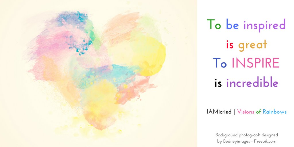 IAMicried's tweet photo. Keep being inspired.  Follow your passion.  You will undoubtedly inspire others.  @IAMicried  https://t.co/5jjBnvCRZw https://t.co/jgCvwE7TAN