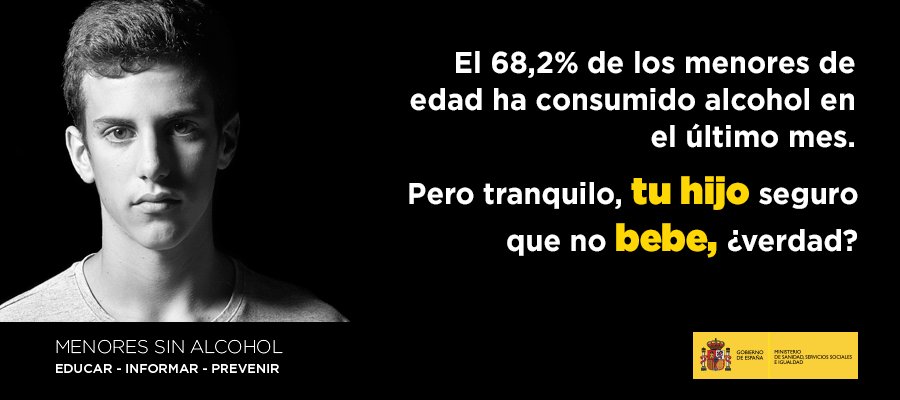 Según la encuesta estatal ESTUDES 2014-15, 9 de cada 10 estudiantes de 14 a 18 años opinan que es fácil conseguir alcohol, a pesar de que los menores tienen prohibido tener acceso a esta sustancia #MenoresSinAlcohol