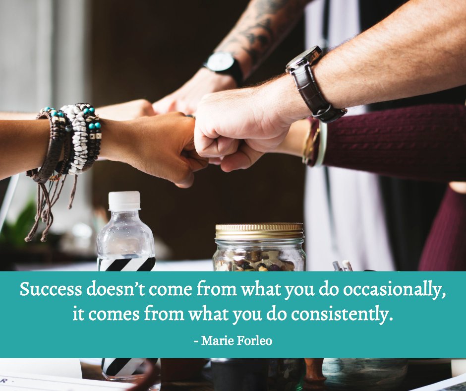 CoachKaterina's tweet photo. "Success doesn't come from what you do occasionally, it comes from what you do consistently." 💪🏻💯 #GIDFMTeam #GIDFM #DelegateYourTasks https://t.co/ZDLe7mwBlU