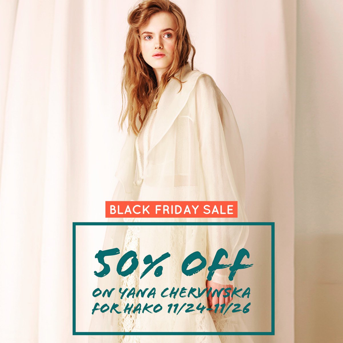 hakoshop's tweet photo. Black Friday at https://t.co/T6eCx7wtIb
50% off on Yana Chervinska for Hako capsule collection starting 11/24 #yanachervinska #hakolinesale #blackfriday #freeworldwideshipping https://t.co/odpRL6fnME