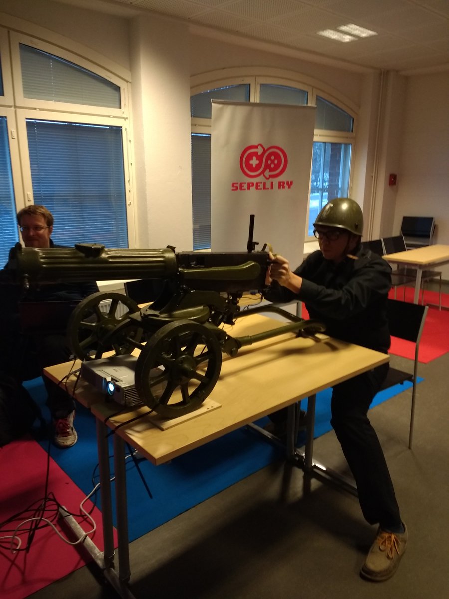 sepeliry's tweet photo. Sepeli at #VaasaGameDays. How many enemies fall before you do? Come and see. @saukkoman got 89. https://t.co/cc6ysN2vlm