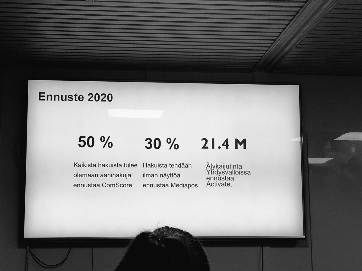 Tulevaisuus on #äänihaku’jen. #tuloslove #seo