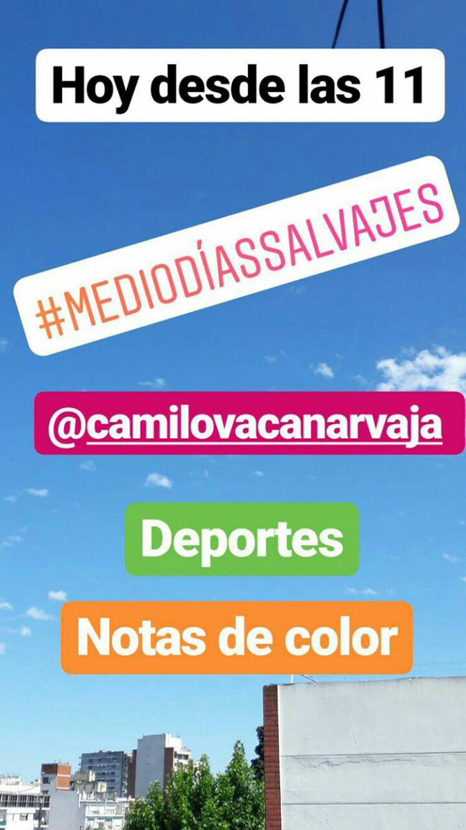 Desde las 11 te esperamos en radiotalk.com.ar para arrancar  con todo lo que paso y lo que va a pasar ! ☄😎 -Ademas prometemos una excelente entrevista con <a href="/VacaNarvaja/">Camilo Vaca Narvaja</a> - sumate!