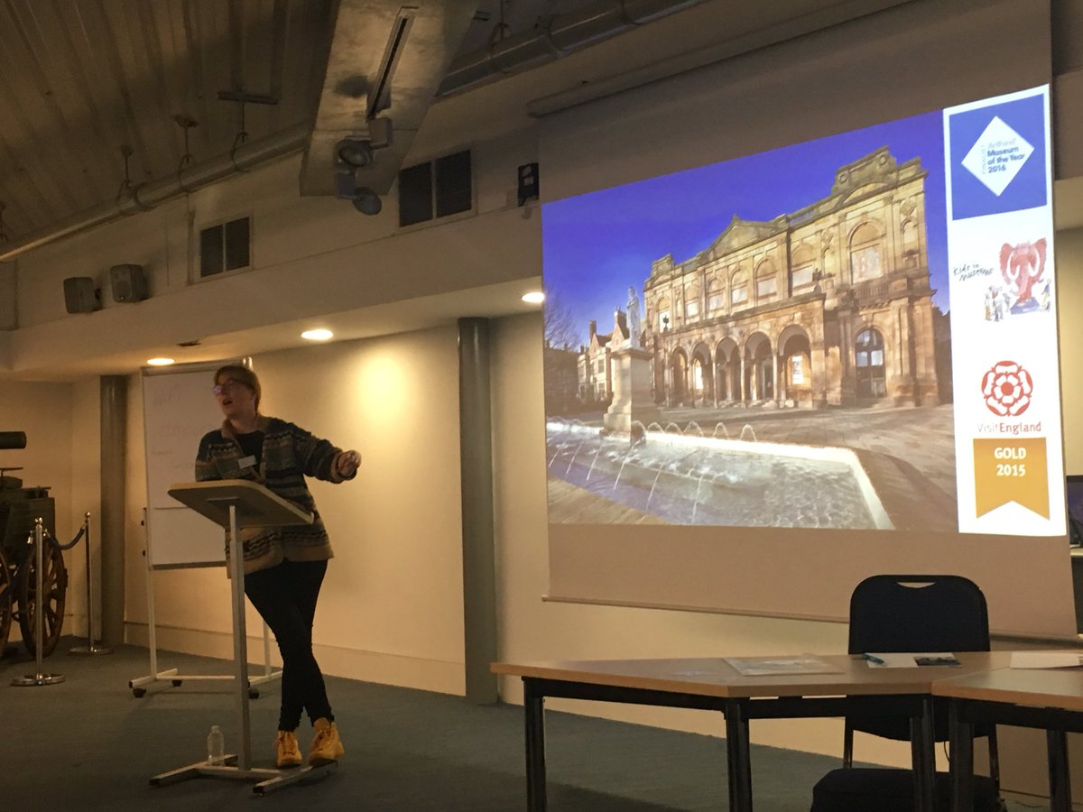 kidsinmuseums's tweet photo. The amazing @GabyLees @YorkArtGallery at Family Friendly Conf @CovTM talking about how they won #FFMA17 https://t.co/OdMLASFaFW