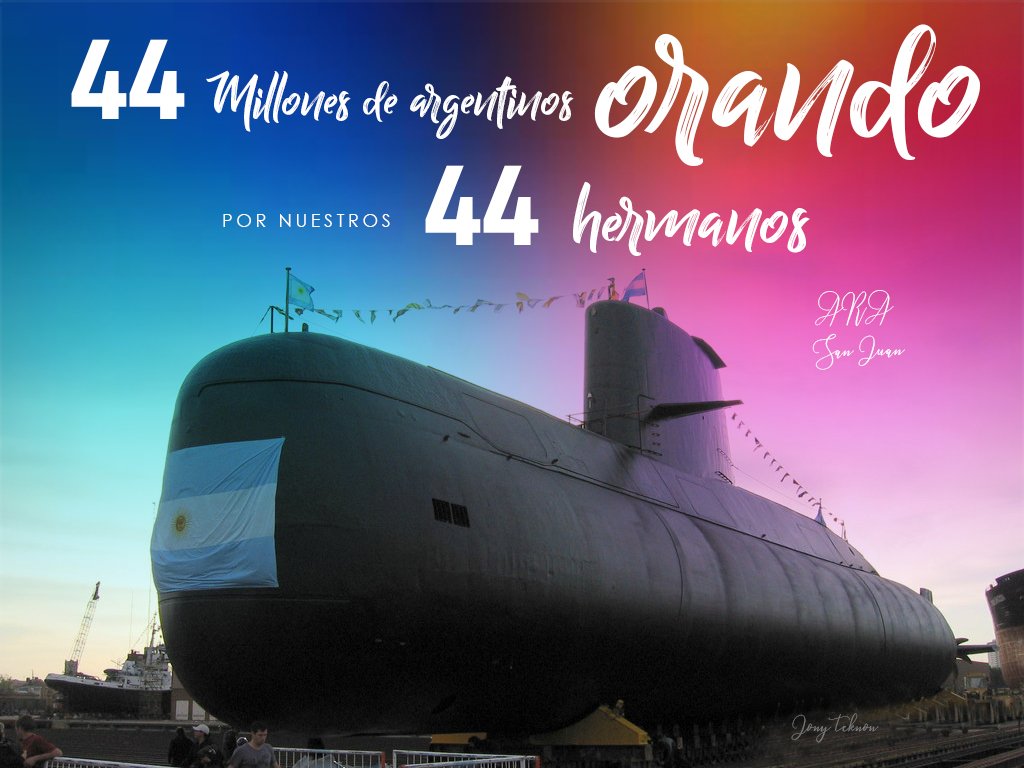 Oramos para que aparezcan #Los44 hermanos del Ara San Juan
#BuenMiercoles