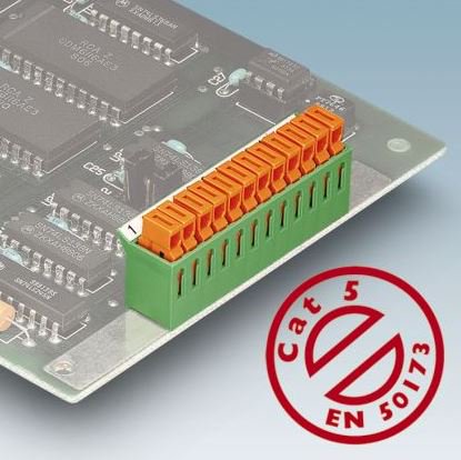 JimDunbarPxC's tweet photo. With a cut-off frequency of more than 100 MHz, the IDC 0.3 connector from Phoenix Contact fulfills the requirements of CAT 5 in accordance with EN 50173.  Best of all, no tools are needed to terminate the wire. https://t.co/Egowl694Dx