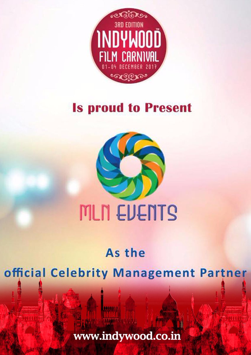 Indywood_iec's tweet photo. Indywood Film Carnival is proud to present MLN Events as the Official Celebrity Management Partner.
@mlnevents 
#indywood #Carnival2017 #MLNEvents #Celebrity #ManagementPartner https://t.co/SBSN6gAEdm