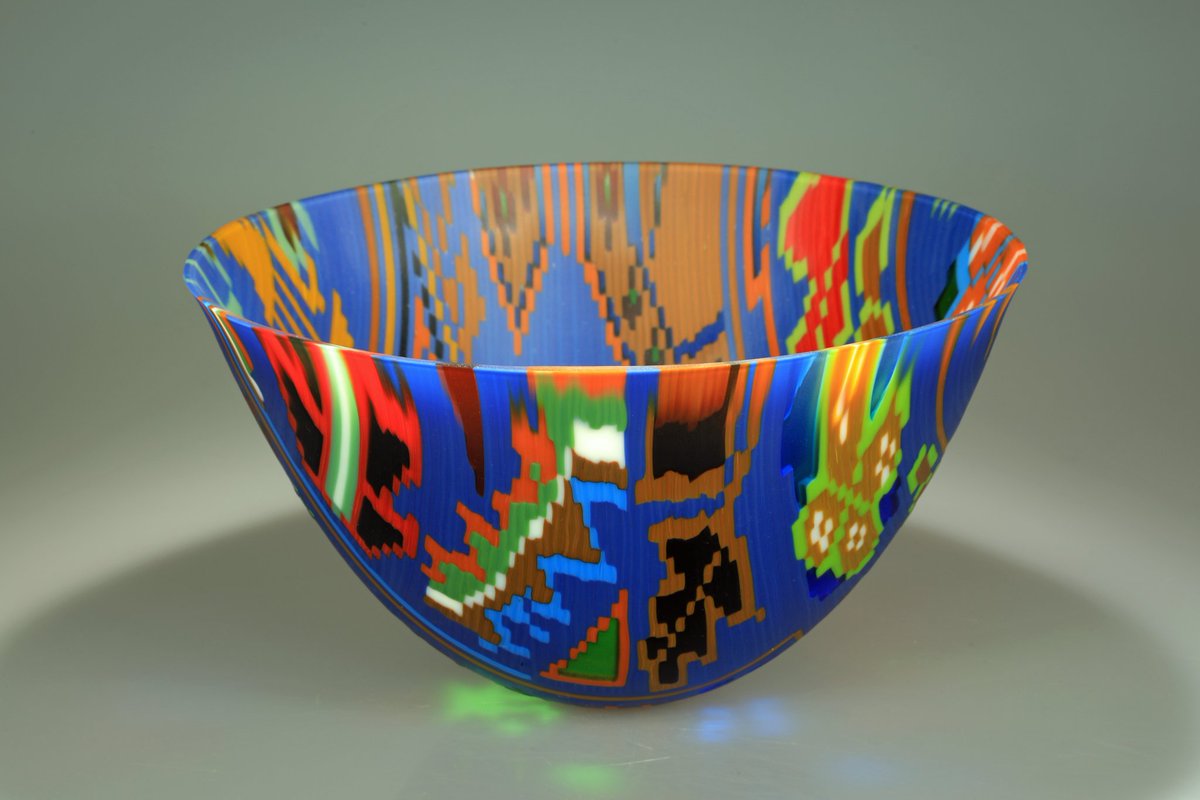 MakersWales's tweet photo. Metamorphosis by Ruth Shelley, part of our Christmas exhibition 'Christmas with a twist...'
@ruthshelleyglas #gwydr #glass #colours #weavepattern #glass #glassartist #kilnformedglass #madeincardiff #cardiffis https://t.co/LAkuWOdCkB