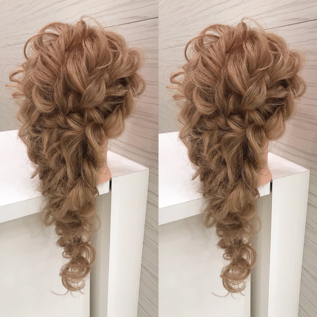 ユッケ 営業前の北村さんの講習会にて 編みおろし えびび ヘア ヘアセット ヘアメイク ブライダルヘア ウェディングヘア 結婚式 二次会 美容師 銀座 表参道 渋谷 Hair Hairset Hairmake Hairarrange Upstyle Wedding T Co C72nuyuwnz