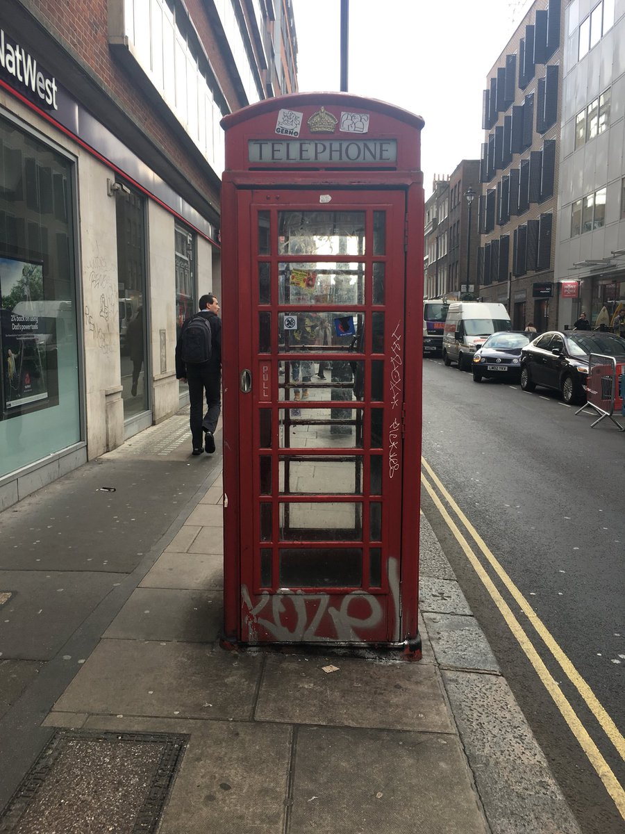 Janet_Sparky's tweet photo. phone box art https://t.co/7qEVYdF0hI