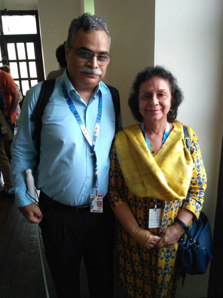 PIB_Panaji's tweet photo. #IFFI2017 has two films in #AccessibleIndia section, which are being screened using audio descriptions, in collaboration with Saksham Trust and @UNESCO.
Mr. Dipendra Manocha and Ms. Rummi K. Seth, founders of Saksham @DakshSaksham @IFFIGoa today. https://t.co/OWgvrnQs8r