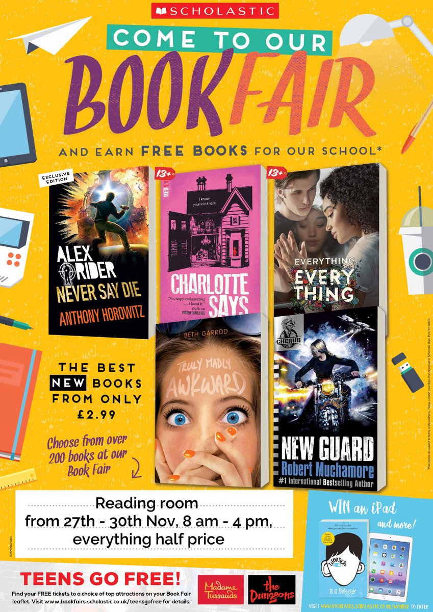 Make sure you visit our book fair next week!!
Everything is half price so there will be lots of bargains for your Christmas reading or shopping!
❤️📚❤️🎅🎁❤️