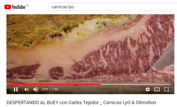 CarnicasLyO's tweet photo. Mira este vídeo que presentamos @madridfusion @CarlesTejedor Nuestro buey #RubiaGallega #7años de edad y #14meses de #maduracion.
Este animal pesaba #2000Kgrs en vivo y #880Kgrs en canal.
#maduracionesextremas #DryAged #afinadoresdecarne
https://t.co/YYt76TlYux https://t.co/Wa9Fc1jXRS