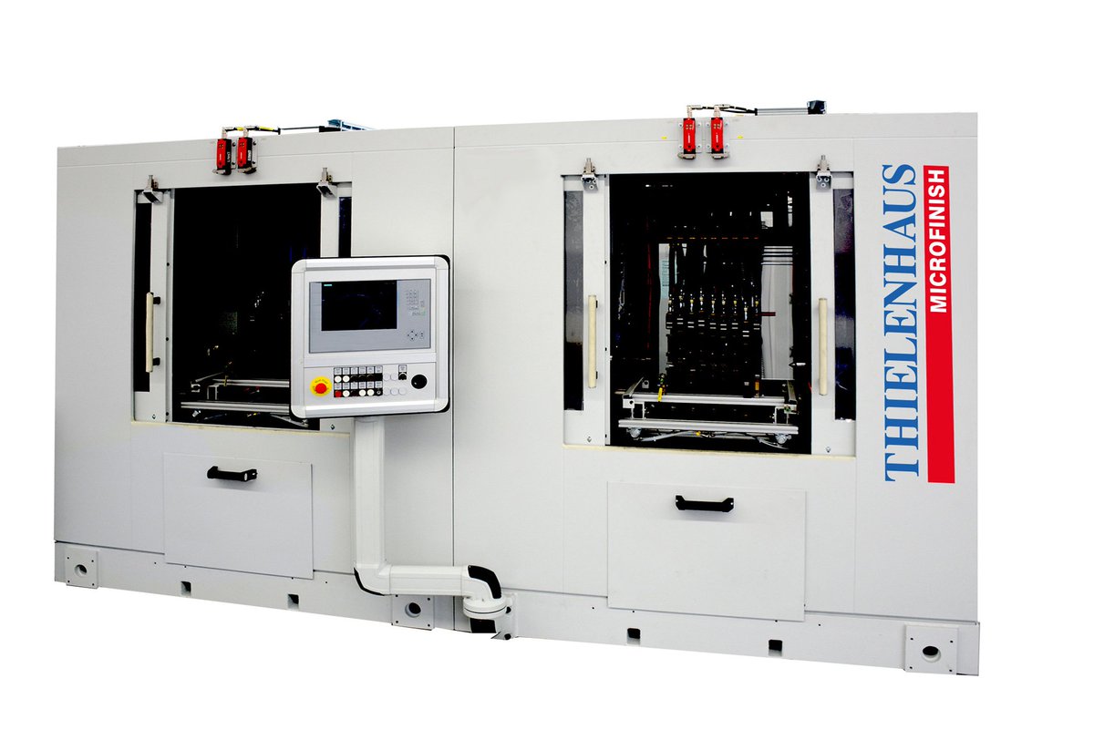 mtimagazine's tweet photo. A new line of #TapeFinishing machines for the #microfinishing of #crankshafts with the narrowest bearing clearances has now been developed by #Thielenhaus Microfinish: the CrankStar HP (High Productivity) and the CrankStar HF (High Flexibility) machines #superfinishing https://t.co/8sMq6L95hi