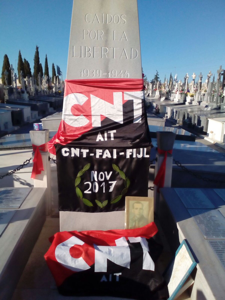 Nuestro particular Homenaje por los Libertarios que dieron sus vidas por la Libertad Autogestionada 1936-2017 
#CNT #FAI #FIJL #MMLL #AIT
