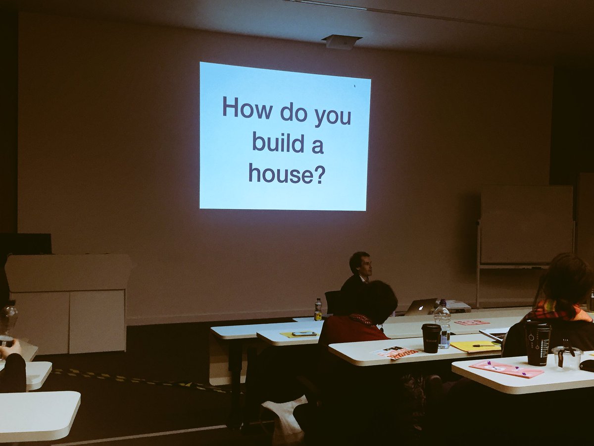 eprjcts's tweet photo. ‘I’m the incidental person in the room, not being an artist!’ @andyreevo starting his talk at #publicartthinking https://t.co/j4l6VFg5xH