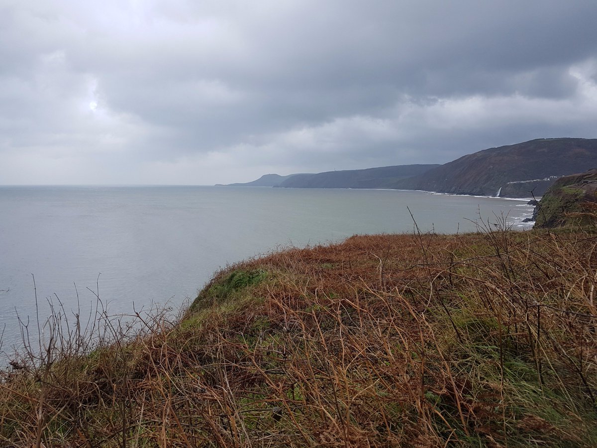 HughesArchitect's tweet photo. Amber weather warnings don't stop us! Visiting the site of an exciting new project in West Wales. This is the view from the site. Awesome. https://t.co/c8S64Td7Wm