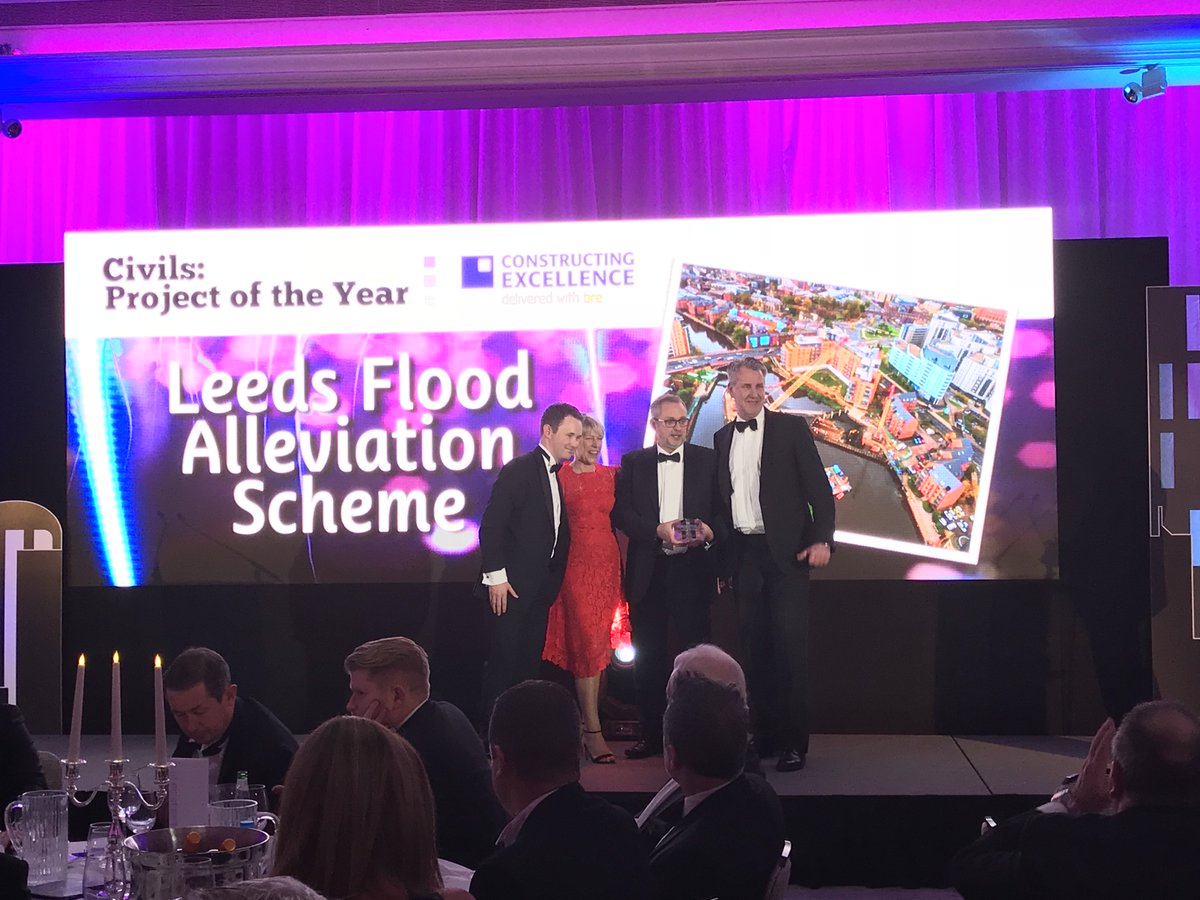 LeedsFAS's tweet photo. @LeedsFAS is delighted to have won Civils Project of the Year at this year’s Constructing Excellence Awards. Great recognition for a great project. https://t.co/apFy9oQPFN