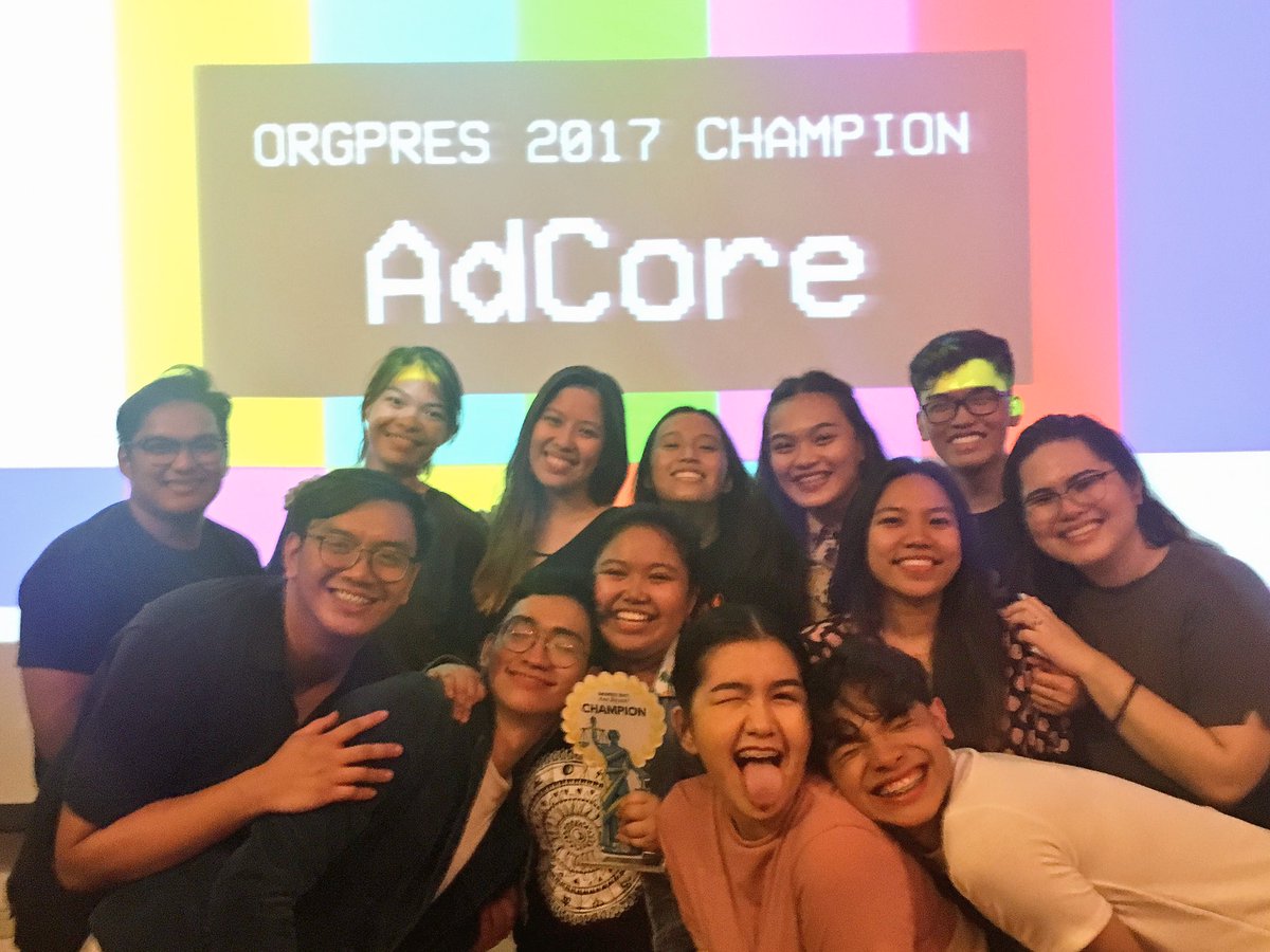 UPAdCore's tweet photo. UP AdCore bagged a total of six minor and major awards including Overall Champions in OrgPres 2017! π#KayaMoBato #Back2BackChamps #OrgPres2017 https://t.co/XmPSsGjaqi