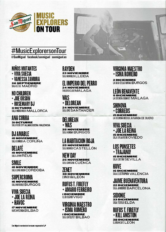musicazul's tweet photo. [Reportajes] @WASlovesyou y @DELOREANDANZ, entre otros, protagonistas de la gira @SanMiguel #MusicExplorersTour

https://t.co/u77rJuYHoj

#SanMiguel #MusicExplorersTour #WAS #Delorean #Rayden #ElImperioDelPerro #LaHabitaciónRoja #NewDay https://t.co/Gc2MIl2cZI