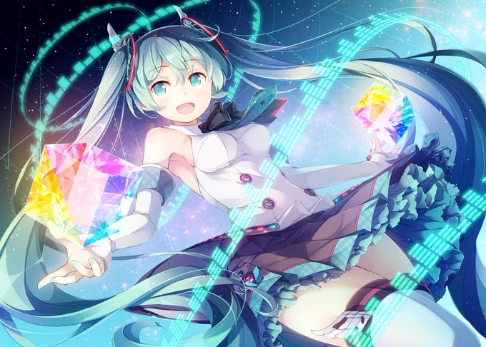 #いいツインテールの日
過去絵よりミクさん! 