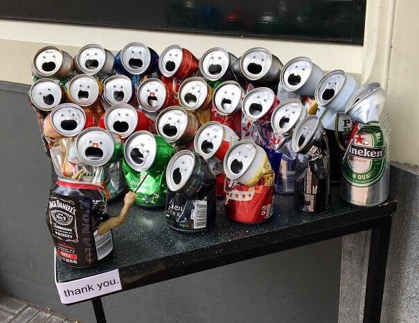 My alcohol tin can choir —