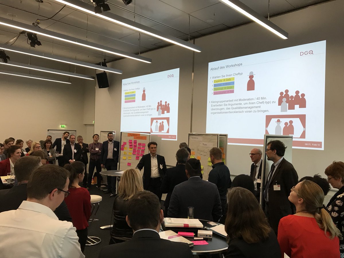 DGQBerlin's tweet photo. Wie war das #Rollenspiel? Argumente und Ansprache an die Geschäftsführung. Ergebnispräsentationen im Workshop #QM und #Organisationsentwicklung , #Qtag17 #DGQ @DGQffm @QZonline https://t.co/M9weZ8hWl1