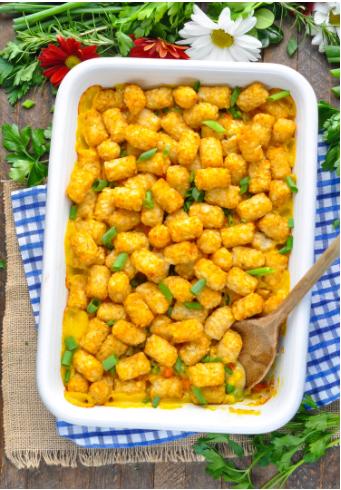 Learn how to incorporate Tyson no antibiotics ever chicken products into a casserole from <a href="/TheSeasonedMom/">Blair Lonergan</a>! It's perfect for the holidays: bit.ly/2zu1fip #AD