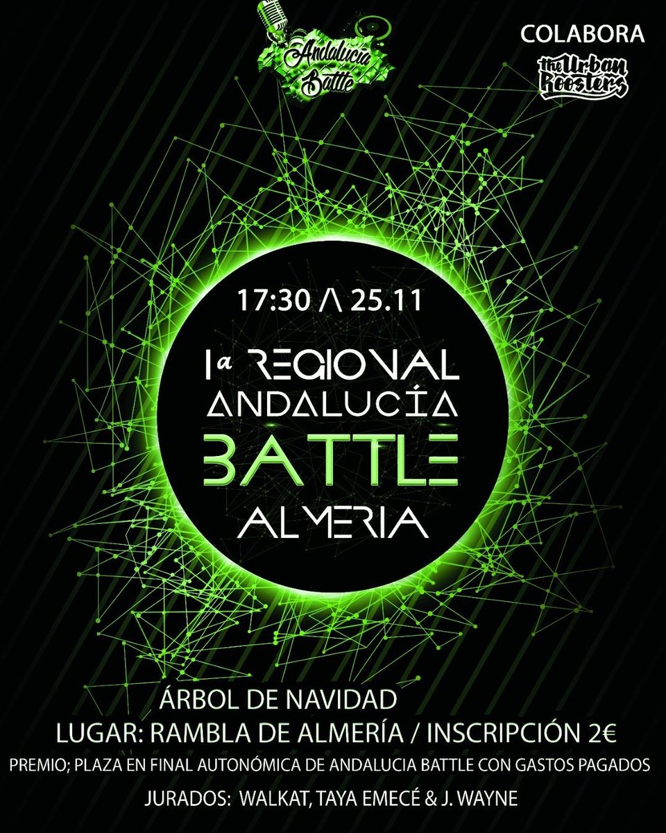AndaluciaBattle's tweet photo. ALMERÍA ESTE SÁBADO NOS VEMOS.

Para apuntarse -> @WalkatRules https://t.co/Ke7pIFwZbP