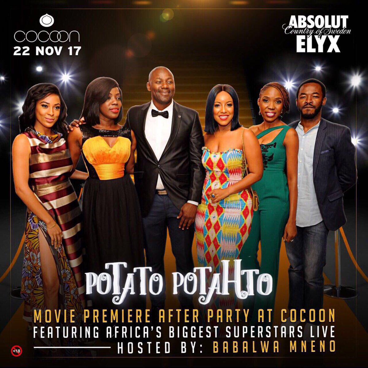 Sir_Zama's tweet photo. So tonight it’s lit can’t wait 😊 @Cocoonloungejhb 
@potatopotahtofilm
@Joselyn_Dumas dumas
@shirleyfmanso 
@chrisattoh
@ajokesilva 
@Nikkisamonas https://t.co/U7MAyfQZHW