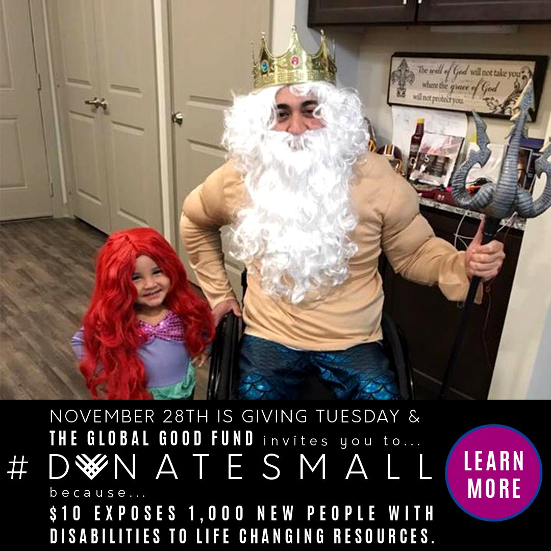 GlobalGoodFund's tweet photo. When you #DonateSmall, you expose people with disabilities to means that will change their lives. #AbleThrive https://t.co/Pm0lhFiGFm https://t.co/HCFVrXuH3p