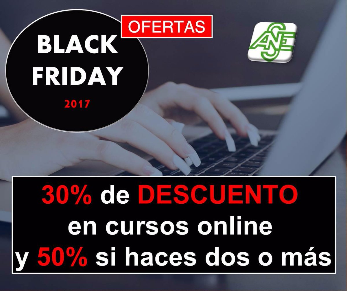 BLACK FRIDAY 2017 (24 de Noviembre)‼
📣#OFERTAS📣
Catálogo de cursos online: teleformacion.acesperanza.com
Cupones descuento: 👉 𝐁𝐥𝐚𝐜𝐤𝟑𝟎 👈 y 👉 𝐁𝐥𝐚𝐜𝐤𝟓𝟎 👈
#Blackfriday #24n #24noviembre