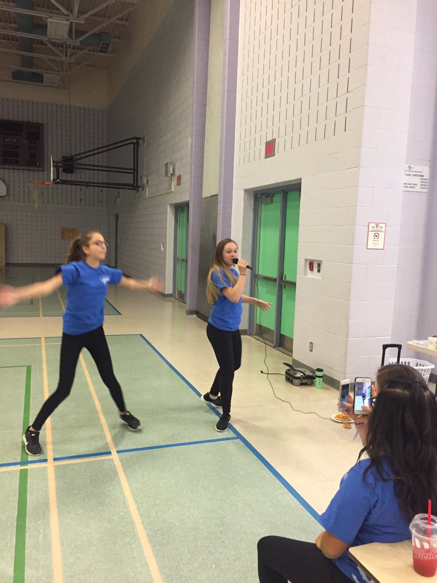 TITANSPORTS78's tweet photo. @MotherTeresaHS ...and the breakfast dance party starts!!! https://t.co/O8Y6nHixzh