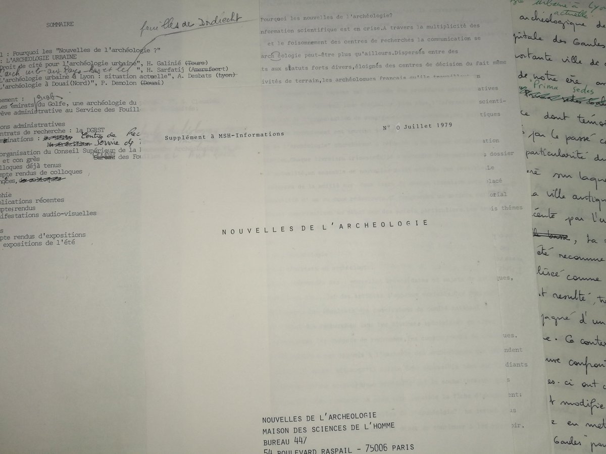 archivesFMSH's tweet photo. Les #archives des Nouvelles de l' #archéologie ont fait l'objet d'un traitement archivistique dans le cadre d'un marché coordonné par @CampusCondorcet Un petit billet sur https://t.co/EEQzVjnPqF https://t.co/6FeLSlEMBV