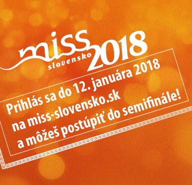MissSlovensko's tweet photo. Prihláška pre rok 2018 je online na https://t.co/9Pjm28DLP1 https://t.co/JycTPacEhZ